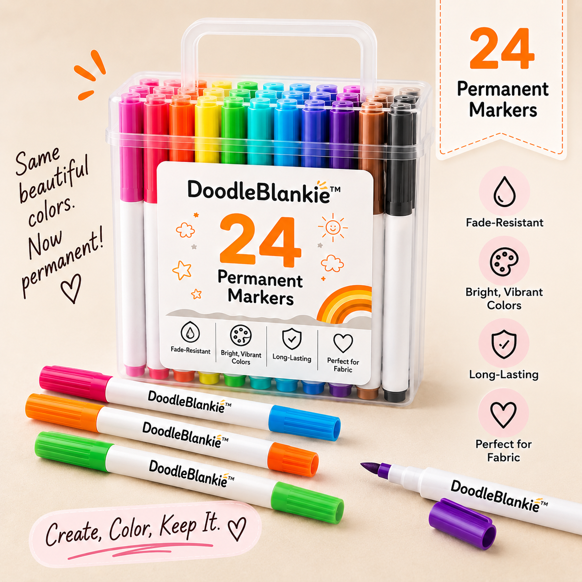 Permanent Markers for DoodleBlankie™