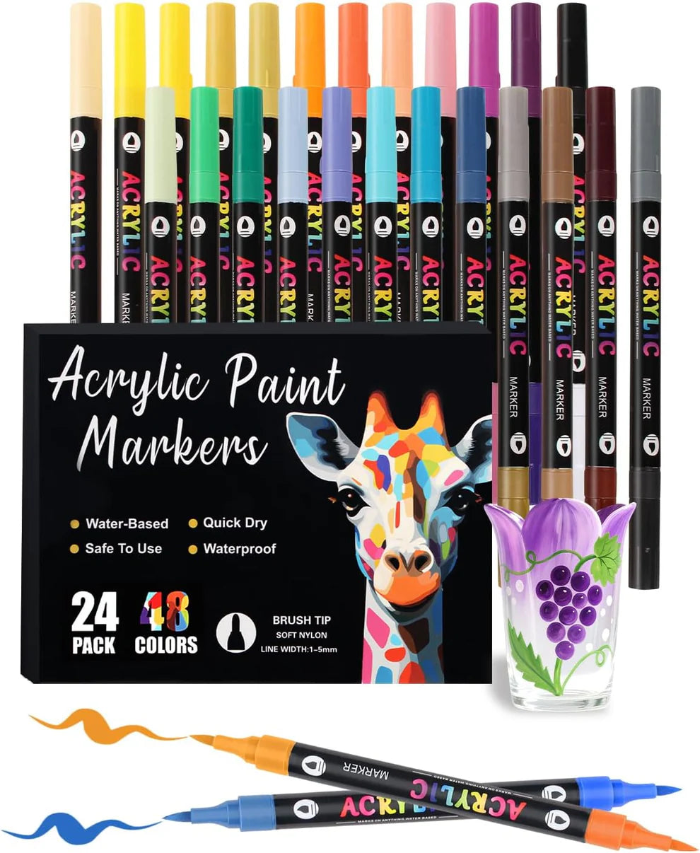 Dual Color Acrylic Paint Markers