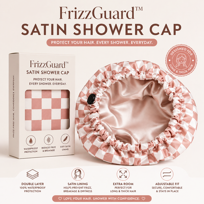 FrizzGuard™ Satin Shower Cap