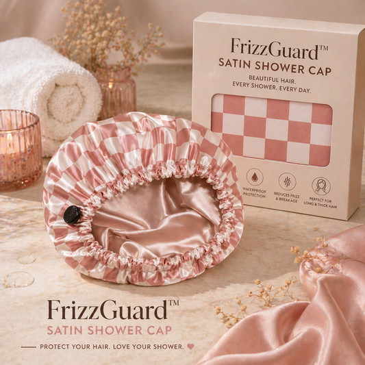 FrizzGuard™ Satin Shower Cap