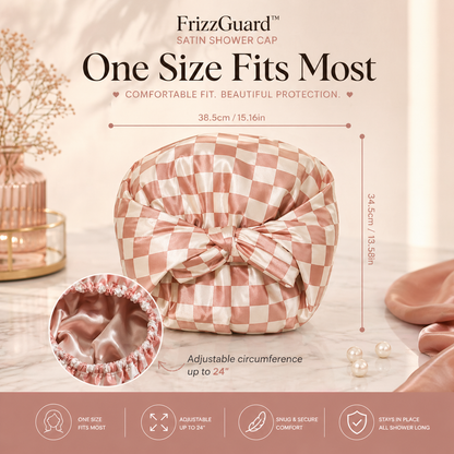 FrizzGuard™ Satin Shower Cap
