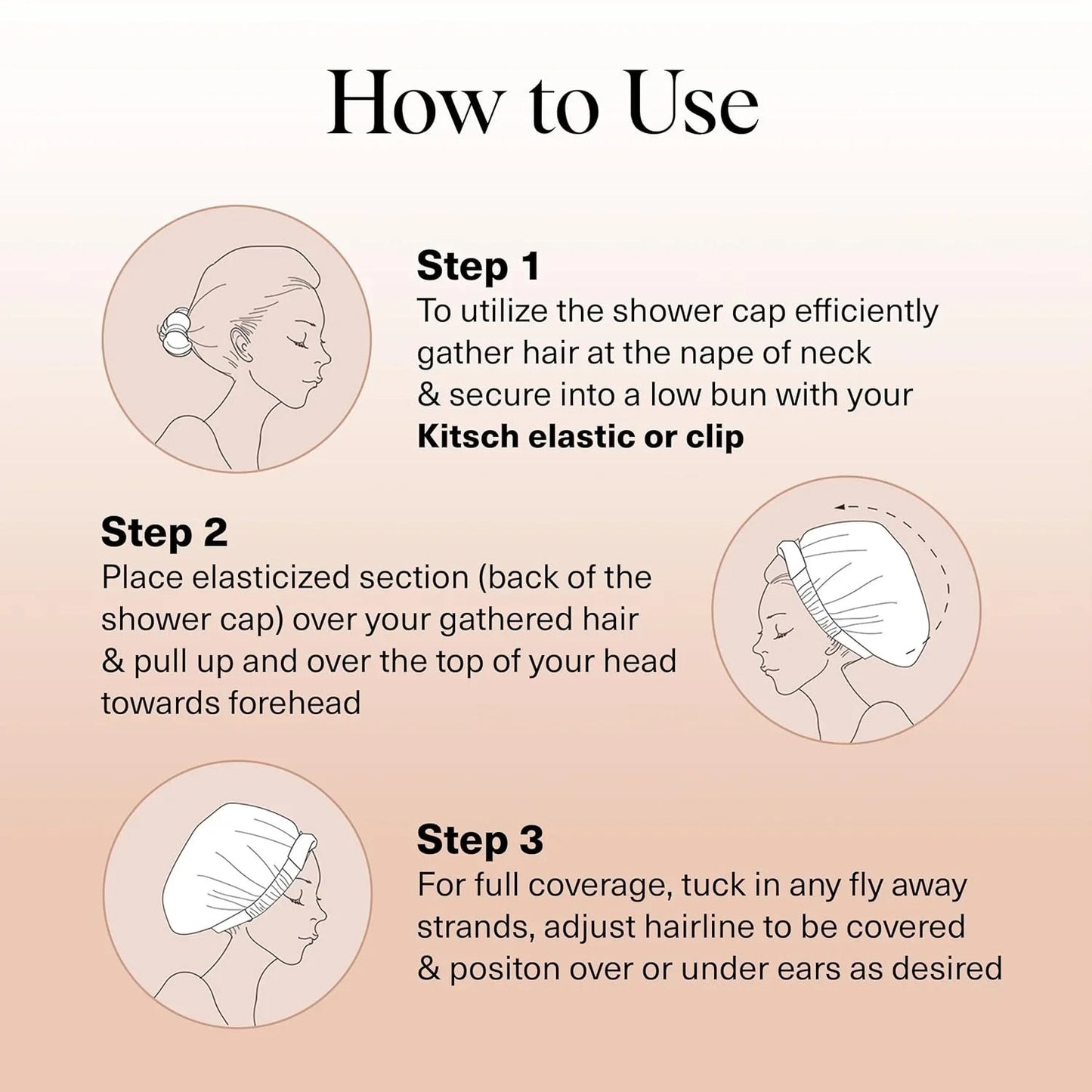 FrizzGuard™ Satin Shower Cap