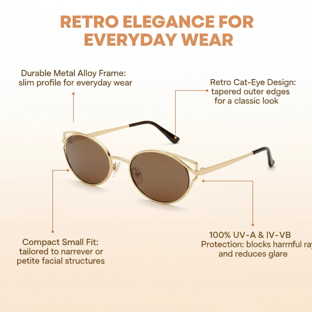 Retro Oval Sunglasses